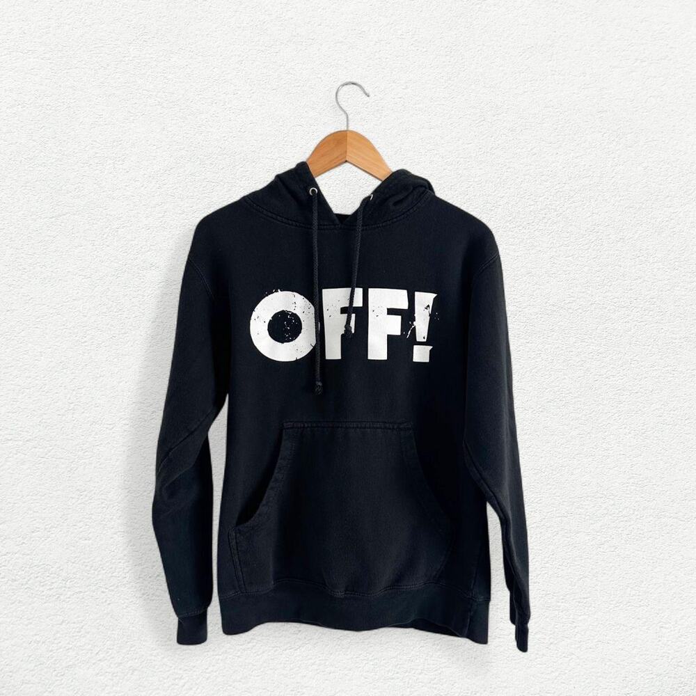 OFF! Keith Morris Band Merch Hoodie in Black & White